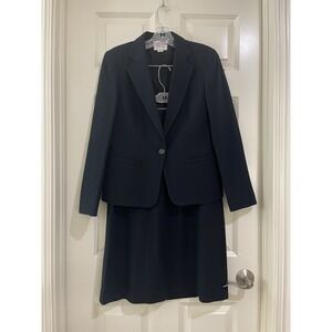 VTG‎ bretton place women 100% wool 2- piece skirt suits size 8